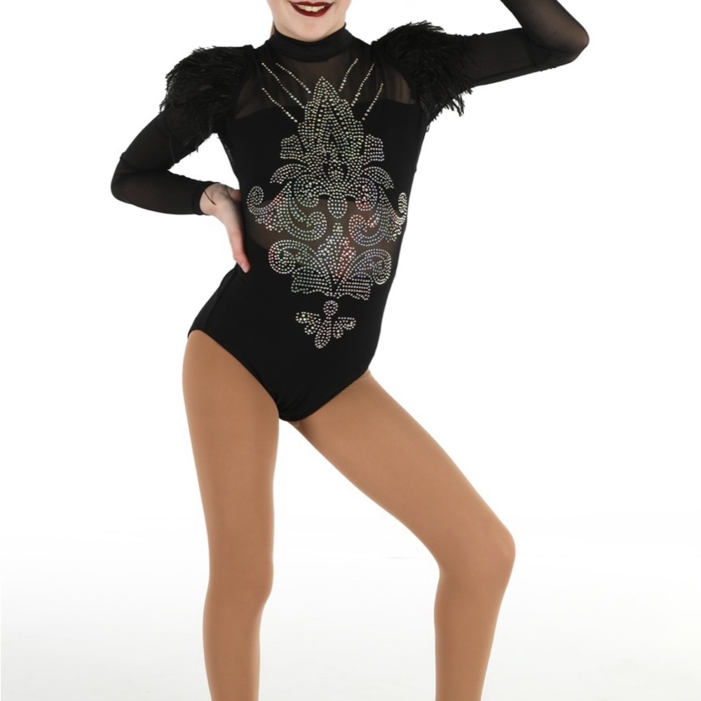 Beautiful black child large jazz costume